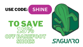 Saguaro barefoot shoes coupon code discount